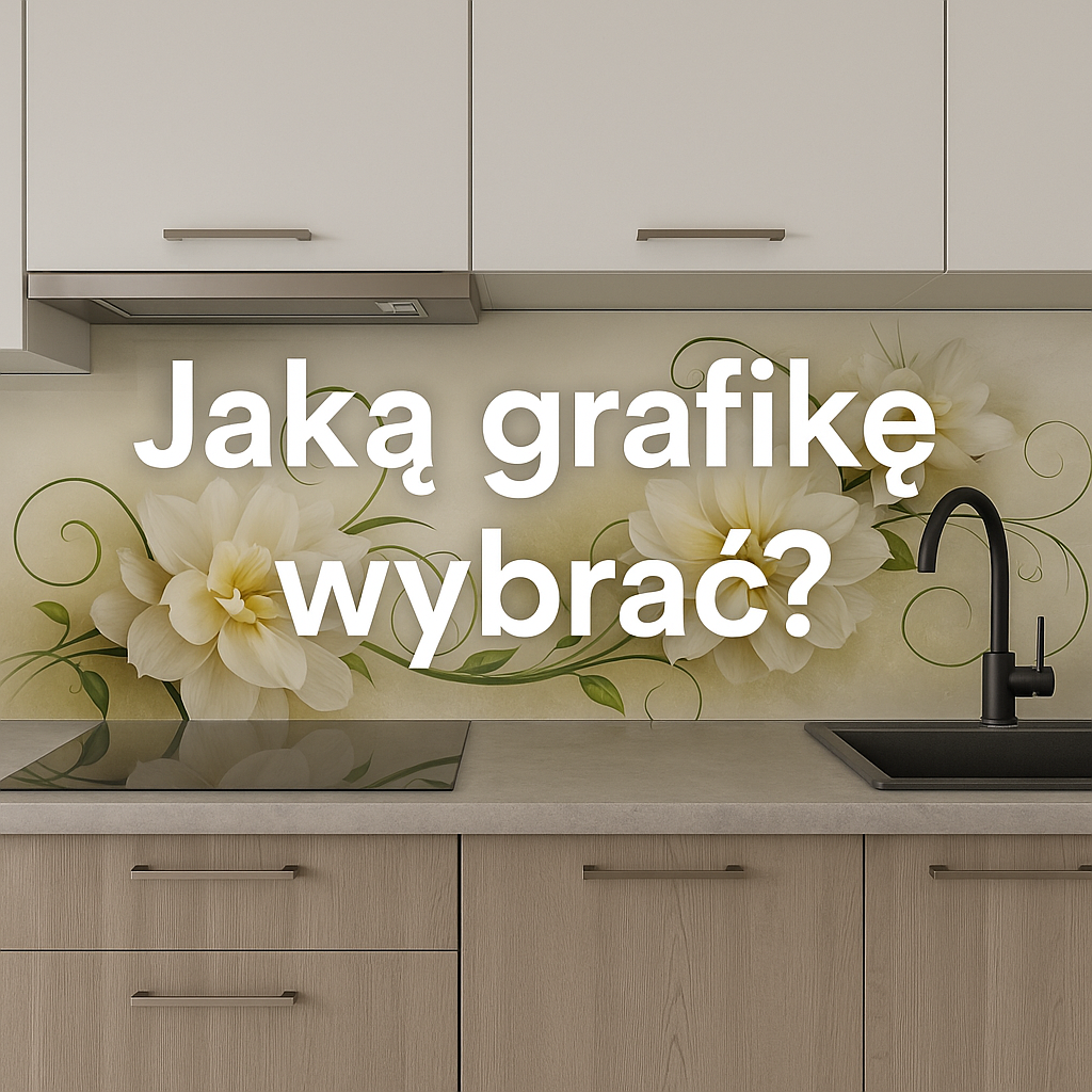 Szklany panel kuchenny z grafika kwiatowa - jaka grafike wybrac - GlassProject